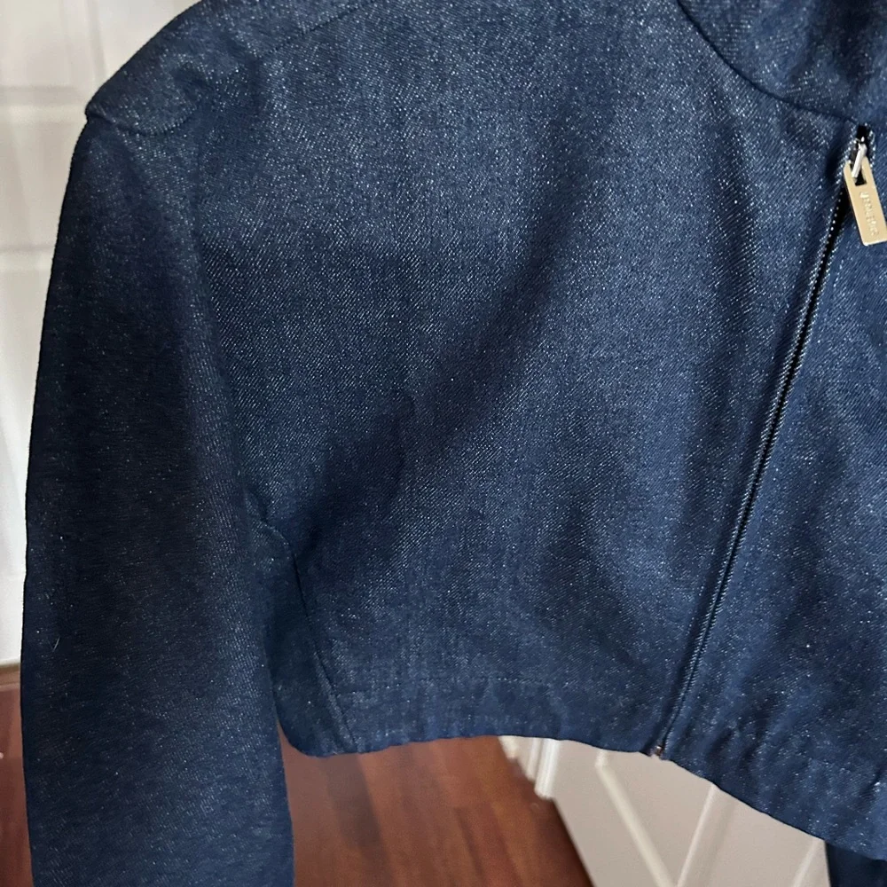 W/ Tags Jacquemus la veste de nimes cabrio Cropped Denim Jacket 38 US6 - Picture 8 of 17